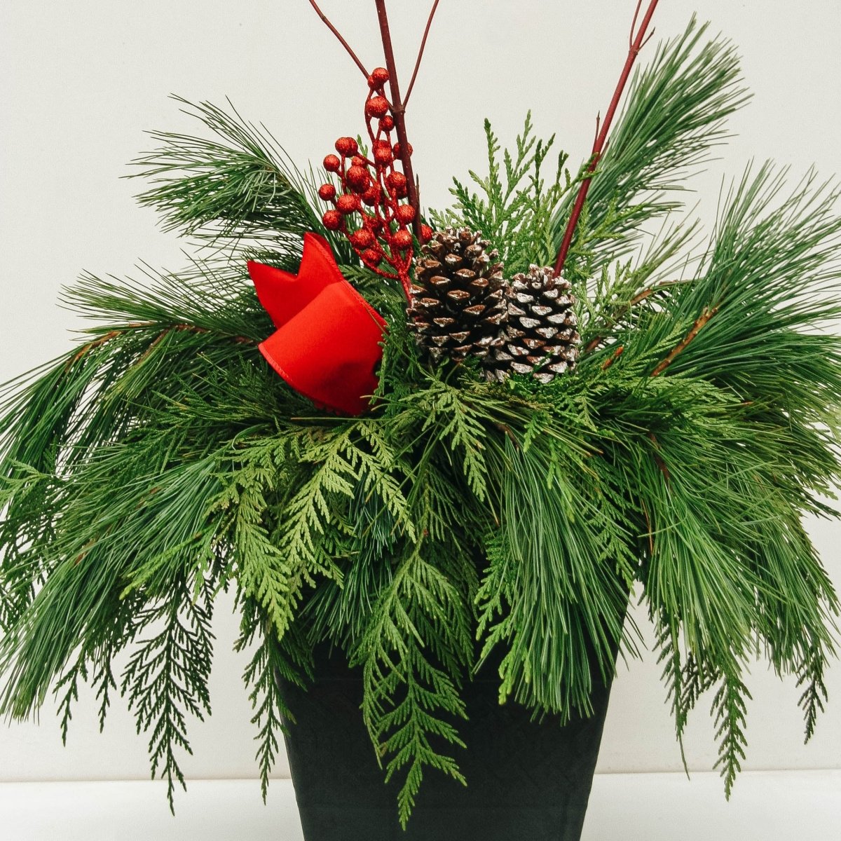 Classic Winter Porch Pot - LandscapeDirect