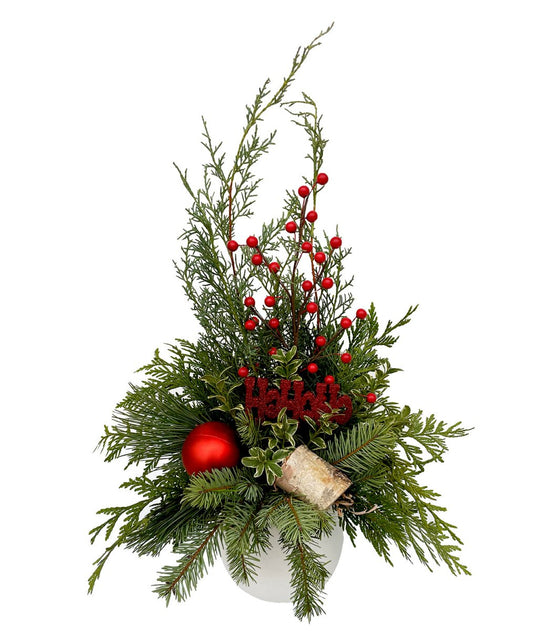 Red Berry Christmas Arrangement - LandscapeDirect